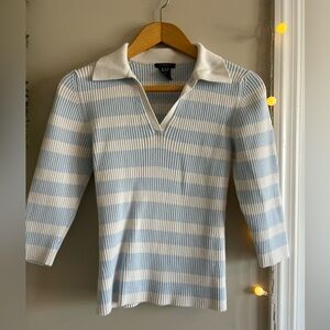 Gap Striped Collared Shirt Size Large
